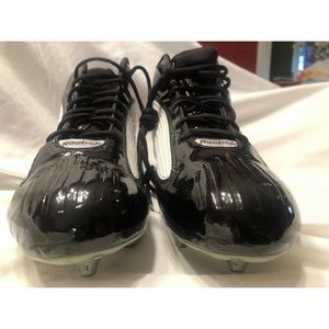 REEBOK OUTSIDE SPEED MID MEN'S  CLEATS WHT/BLK 14